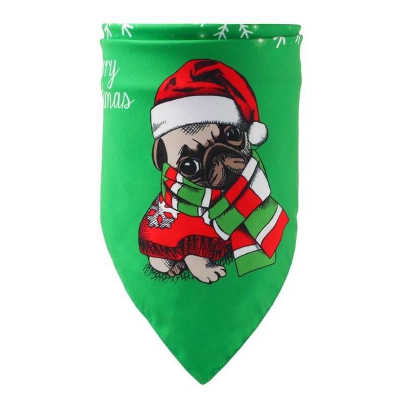 Haustier Waschbar Schal Taschentücher Lätzchen Pflege Zubehör Weihnachten Hund Bandana