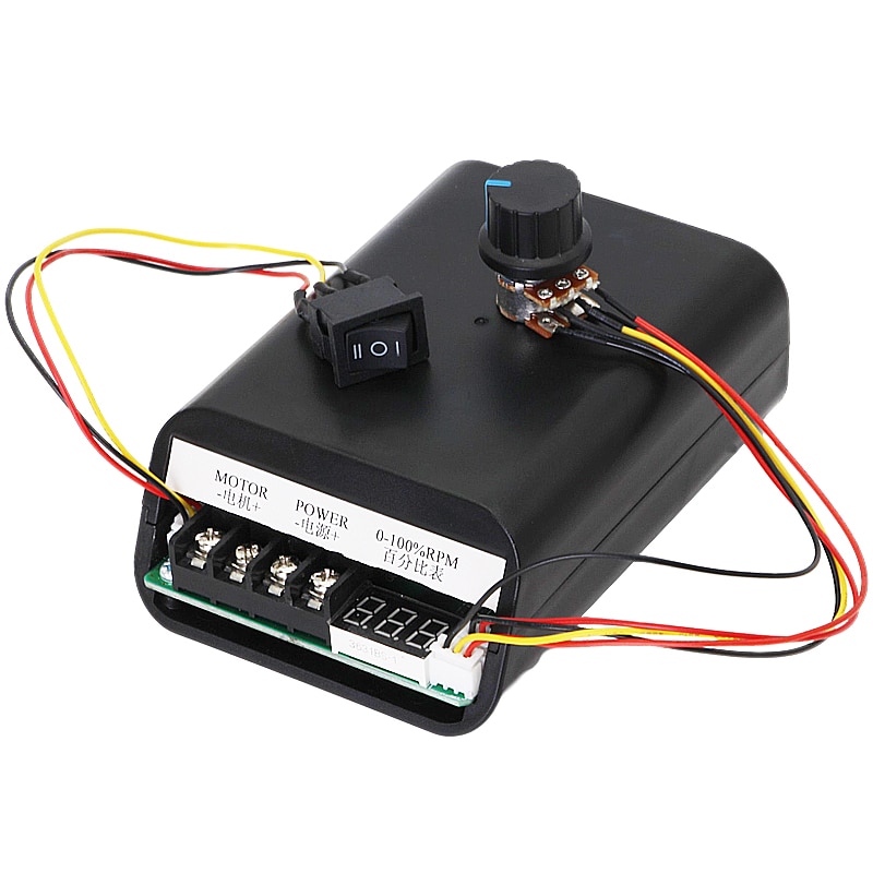 PWM dc motor speed controller max 60A CW CCW digital display 0~100% adjustable drive module Input 10V~55V