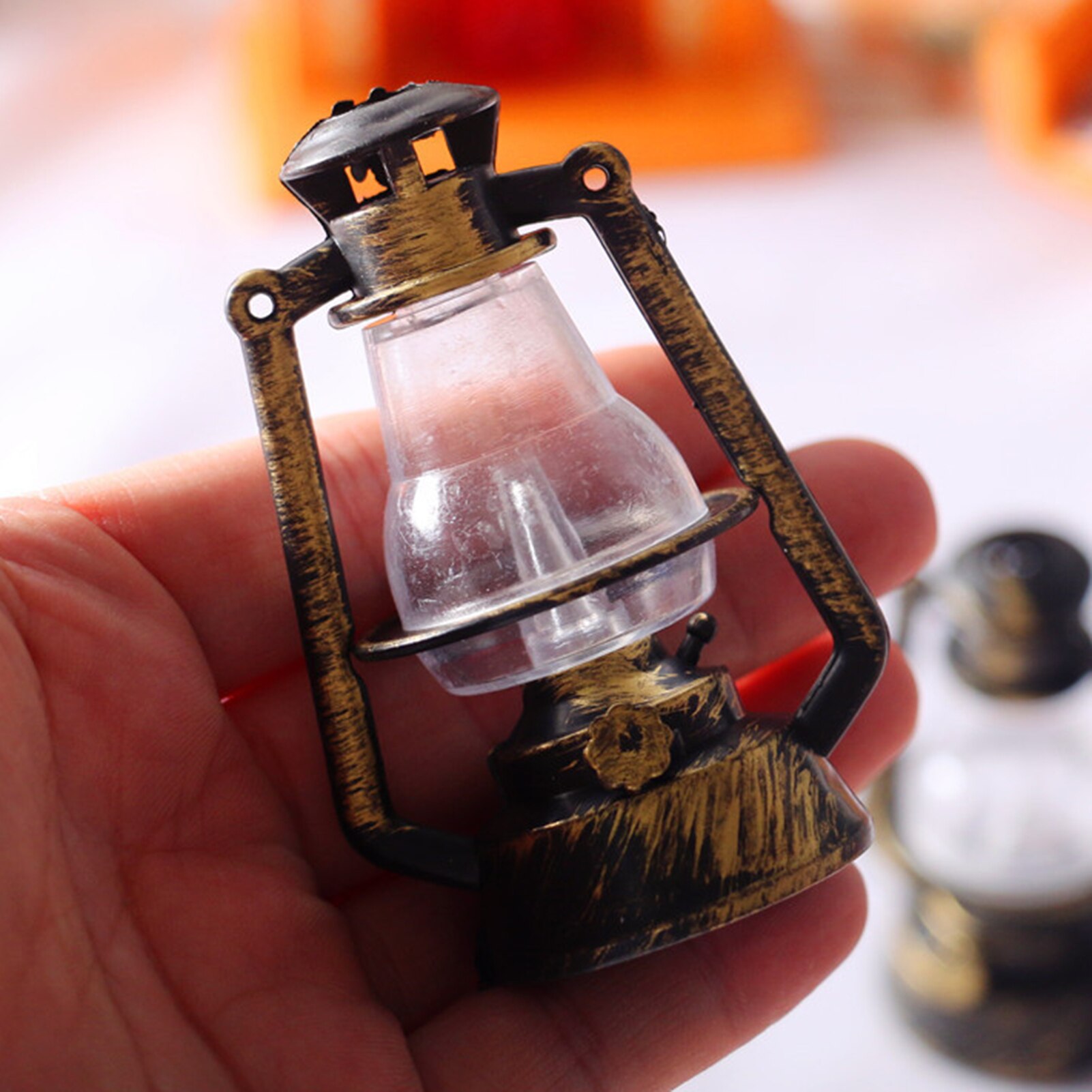 Dukkehus miniature retro lanterne parafin lampe spille scene ornamenter dekoration