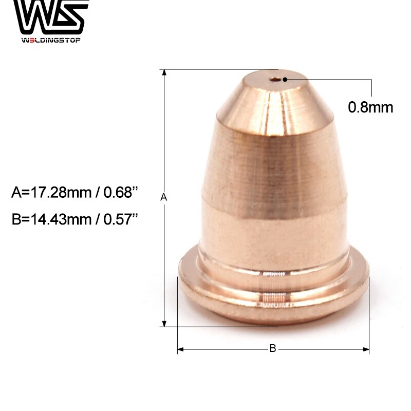 Soplete de Plasma S45 CUT55 PT-40 PT40 IPT-40 PT60 HC4000 PR0110 electrodos PD0116 puntas de boquilla aptas para telwin plasma 34 PKG/20