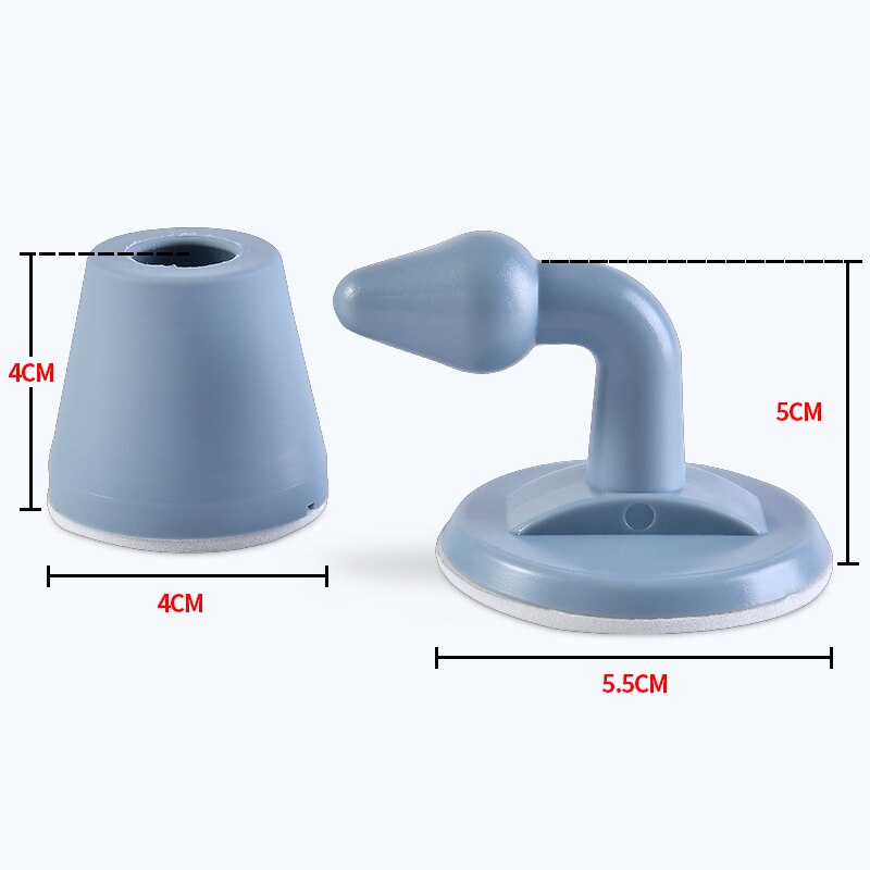 1PC Silica Gel Door Stopper Door Holder Door Sticker Silent Door Sucked Cushion Door Wall Collision Avoidance GUANYAO: Blue