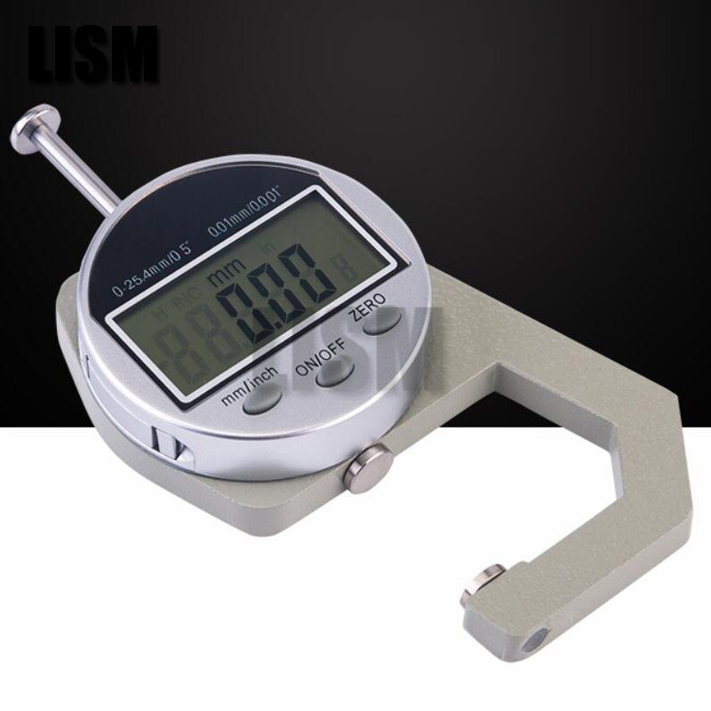 3 styles Digital thickness gauge steel board Pipe Wall thickness leather Cloth Pearl diameter Thickness Gauge 0-25mm/0.01MM