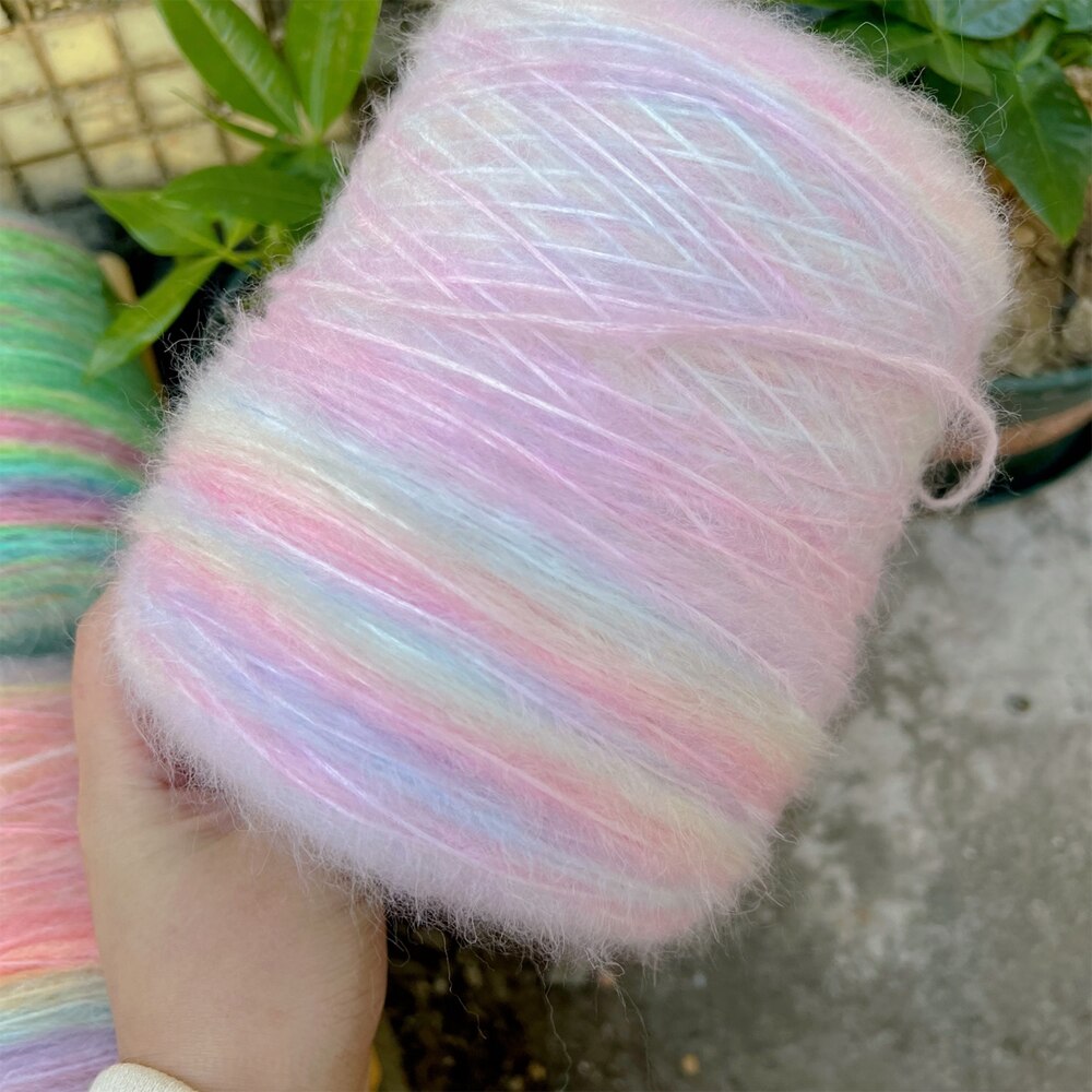 500g Medium thickness space dye spray yarn wool yarn Hand knitting Yarn for knitting mohair yarn Sewing scarf knit sweater ZL4: color 3