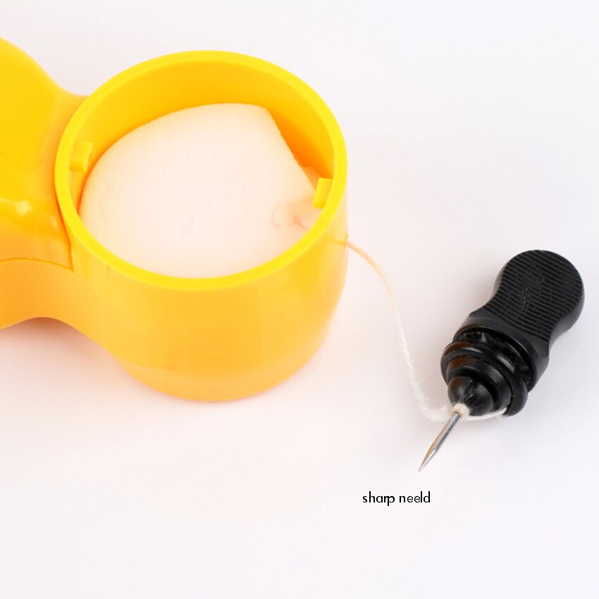 Carpenter Chalk Line Detachable Chalk Reel Box, 20M Line, Plastic Woodworking Line Drawing Box, Manual Ink Fountain Chalk Line