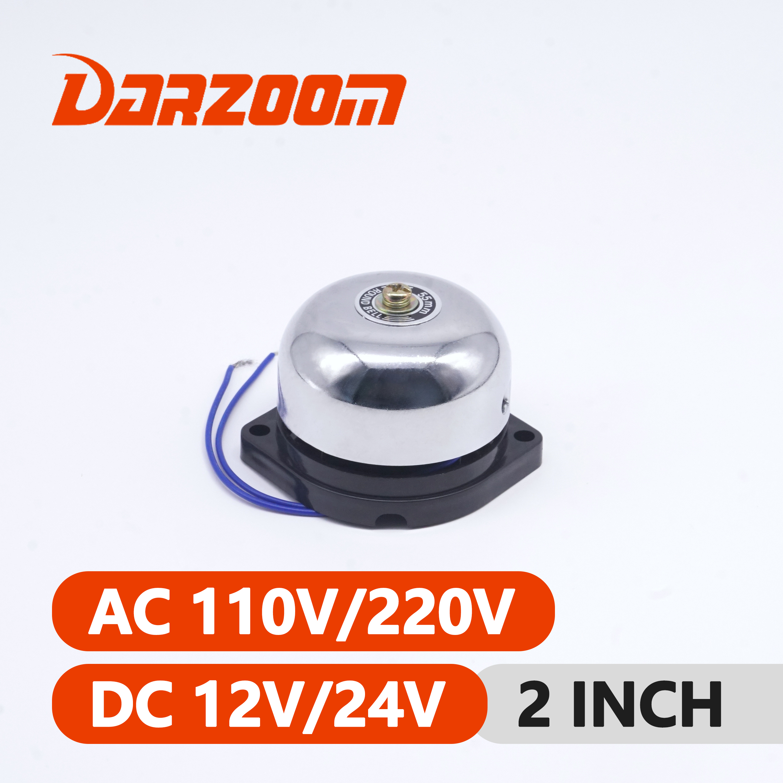 Traditional Electric bell AC110V/220V DC12/24V call ringing 2-inch high decibel alarm bell school factory bell