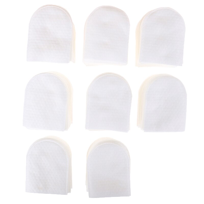 200pcs/Pack U-shaped Pocket Cotton Pad Makeup Facial Cotton Pads Soft Cosmetic Pad with Storage Box for Face Make Up Removing