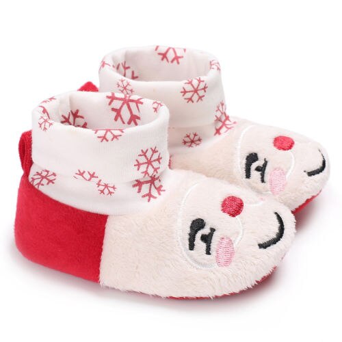 SchöNe Weihnachten Neugeborenen Kleinkind Baby Jungen Mädchen Warme Schneeschuhe Taufe Prewalker Krippe Schuhe 0-18 Mt