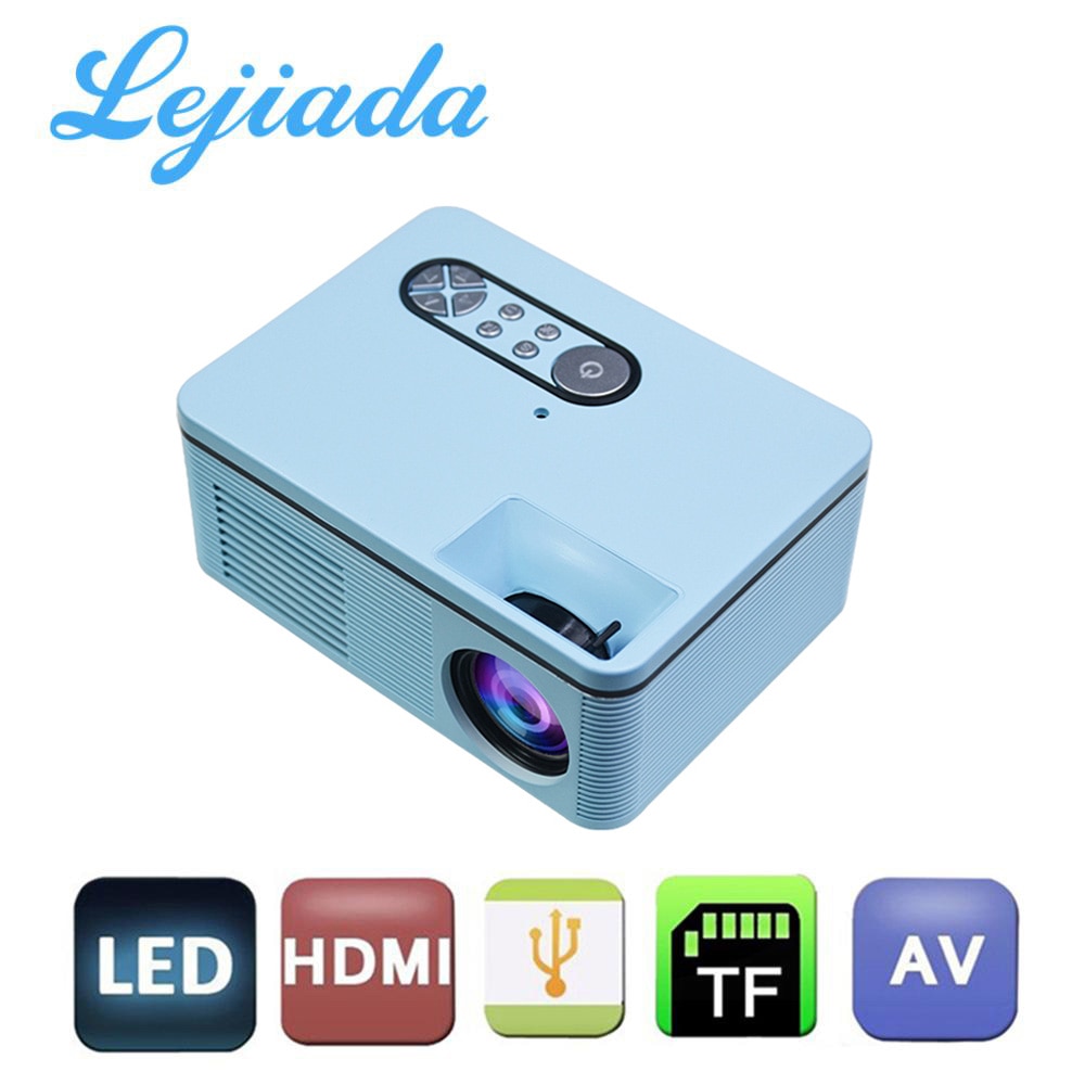 LEJIADA S361 Tragbare Mini LED Projektor 320x240 Pixel 600 Lumen Projektor Home Media Video Player Gebaut-in lautsprecher Unterstützung HD