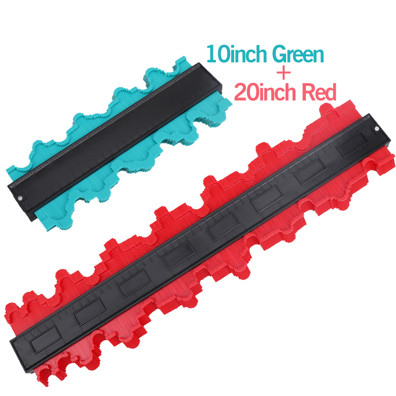 1/2PCS Shape Contour Gauge Duplicator Profile Measuring Tool Tiling Laminate Tiles Tools Plastic Contour Copy Duplicator: 2 PCS A