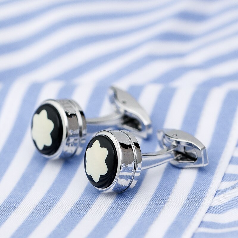 FLEXFIL Luxury shirt cufflinks for men's Brand cuff buttons cuff links gemelos round wedding abotoaduras Jewelry: 5