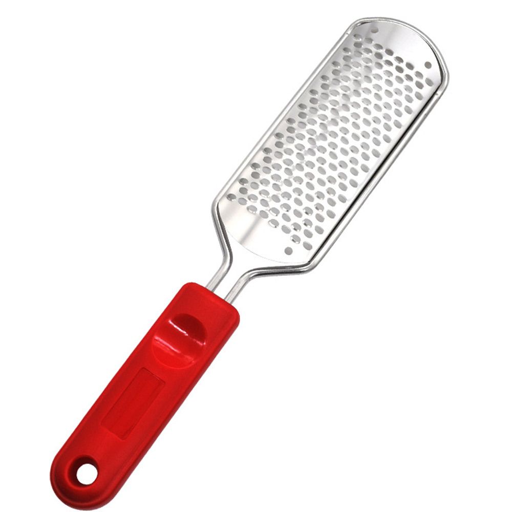 Râpe à pied, lime de pédicure, brosse en acier inoxydable, épurateur de talon, callosités, dissolvant de peau morte, exfoliant, outil de soins des pieds, 1 pièce