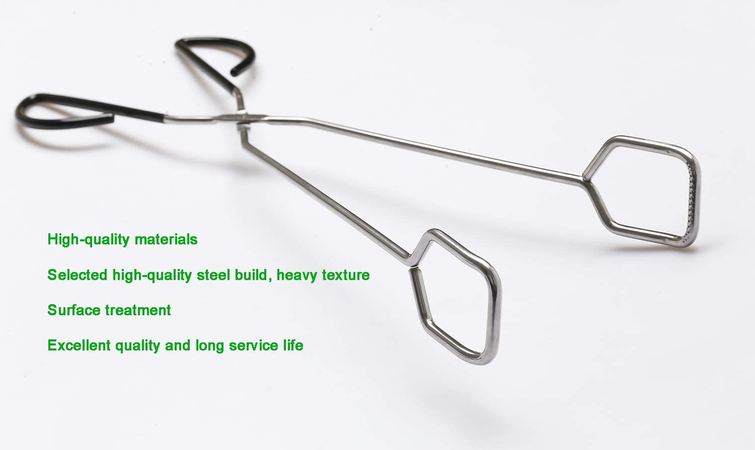 Stainless Steel Kitchen Tongs,16 Inch Extra Long Scissor Tongs with Comfortable Handle for Barbecue Grilling