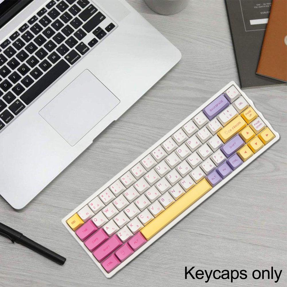 Capuchons de touches de clavier en PBT, 136 touches, Profil XDA, japonais, anglais, thème crème glacée, personnalisés, pour clavier mécanique Cherry MX