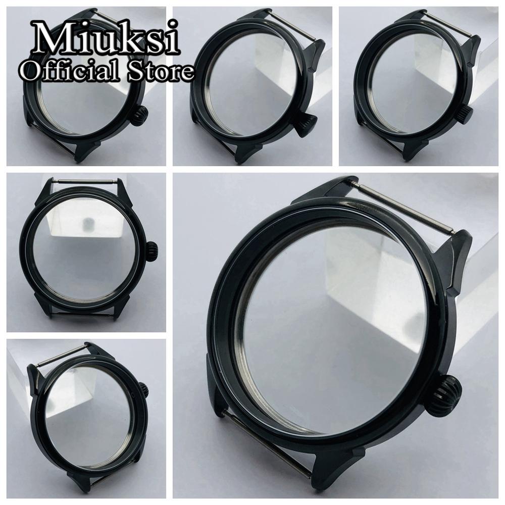 Miuksi 42Mm Black Pvd Case Fit Eta 6497 6498 Meeuw ST3600 ST3620 ST36 Serie Beweging