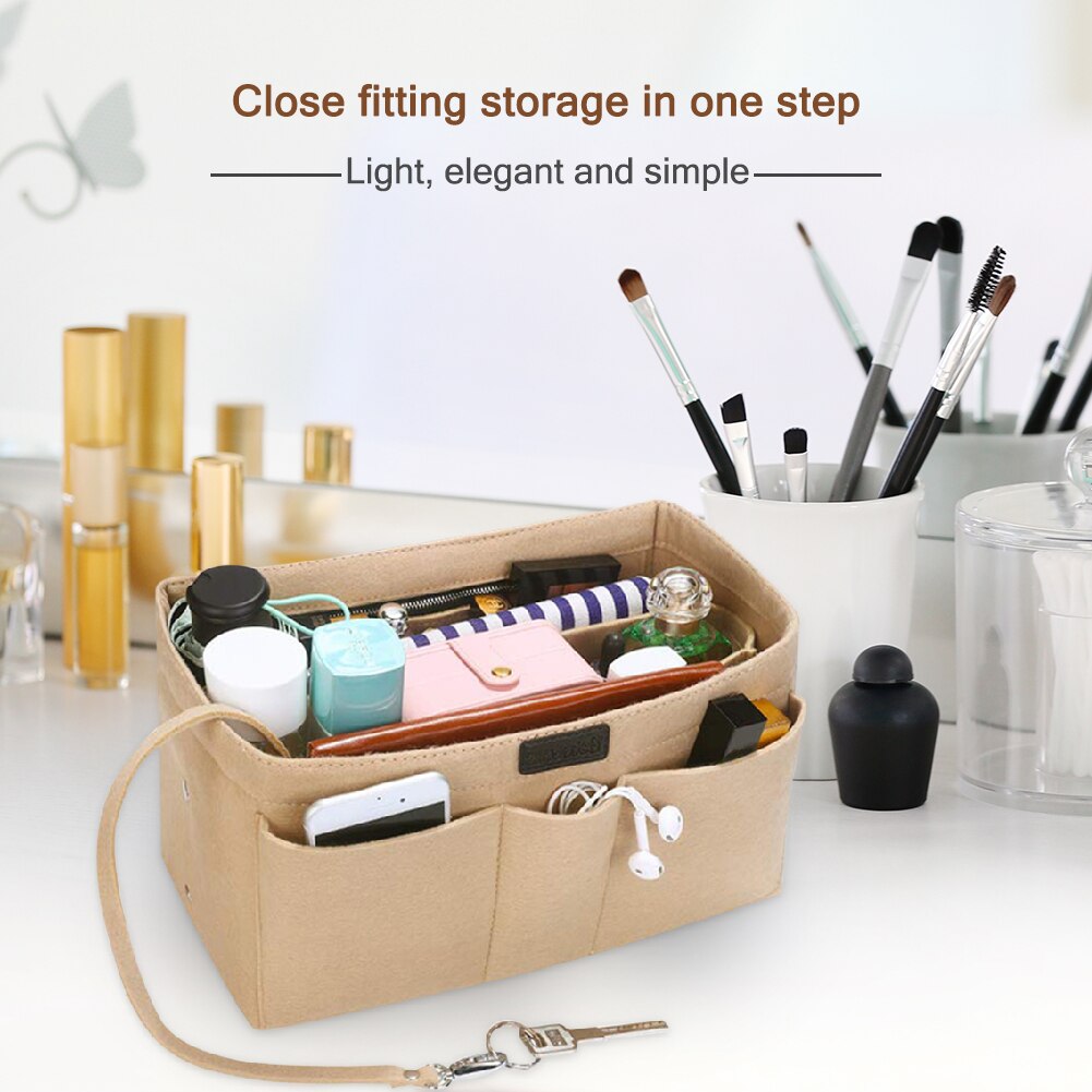 Bag In Bag Organizer - Roze / Caddy / Item Container