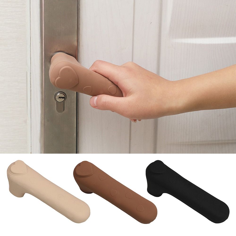 Door Knob Cover Silicone Door Handle Glove Wall Protectors Door Knob Protective Anti Collision Static Mat Home Door Knob Covers