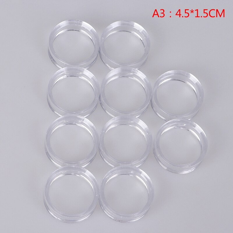 10PCS Acrylic Clear Display Stand Sphere Holder For Crystal Ball Base Pedestal Support Decor Pedestal: A3