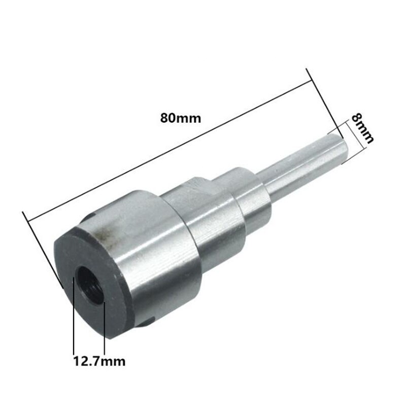 8mm 12mm 1/2 " 1/4 " skaftfreserforlengelsesstang graver maskin freser bitholder adapter trebearbeidingsverktøy
