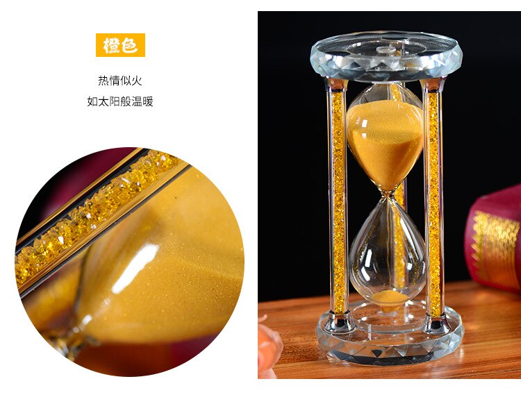 15/30 Minute coeur cristal verre sablier sablier horloge artisanat décor à la maison anniversaire amour saint valentin Reloj De Arena