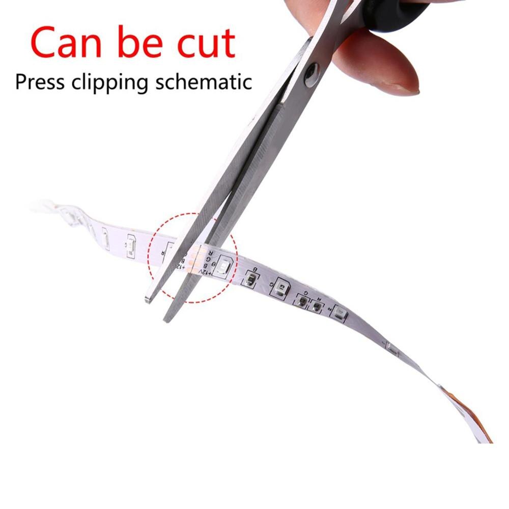 LED Strip 12V Ribbon LED Light Strips RGB Tape SMD 3528 Flexible 3M 5M 10M 20M Diode Tape with Remote Backlight for Home Party