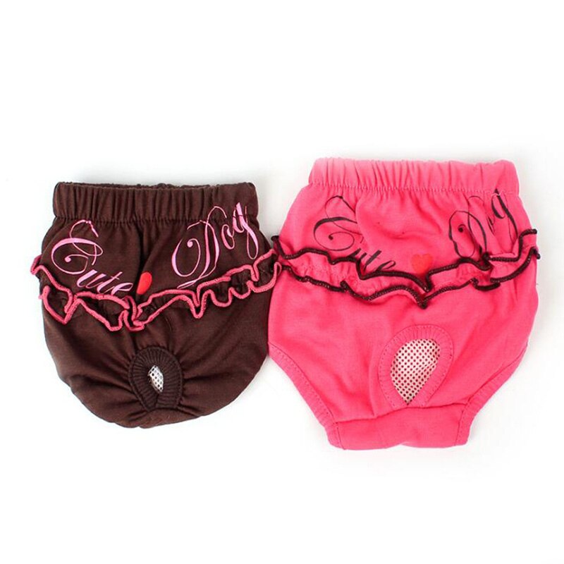 Hund fysiologiske bukser xs-l ble sanitær vaskbar kvindelig hund shorts trusser menstruation undertøj trusser doggyzstyle