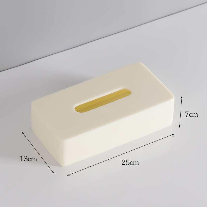 Ensemble d'accessoires de salle de bain nordique en résine, bouteille de savon liquide, distributeur de shampoing, boîte à mouchoirs, plateau, outils de lavage, organisateur de toilettes 1 pièce: F --25x13x7cm