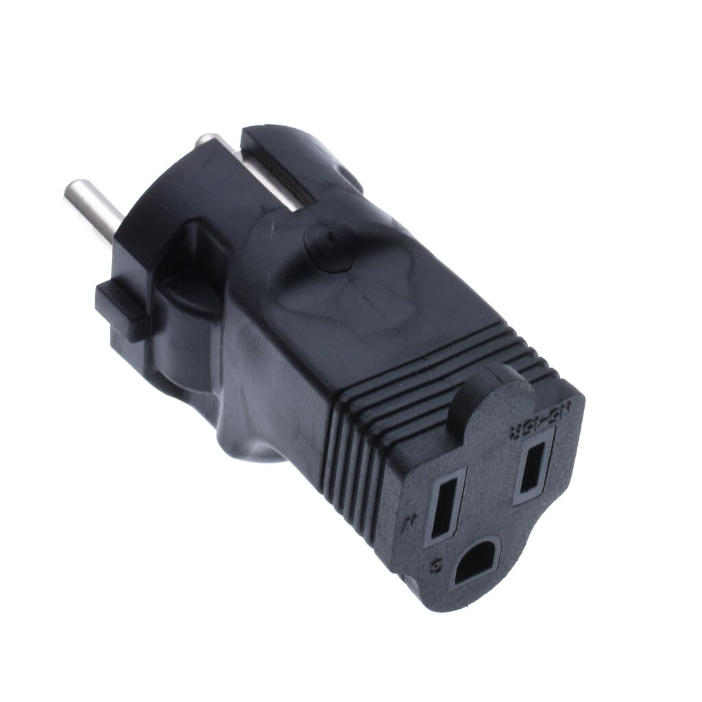 Europa Naar De Vs Amerika Adapter, eu Male Naar Usa 3Pole Vrouwelijke Ac Converter Nema 5-15R Vrouwelijke Naar Europa CEE7/7 3Pole Male ac Adapter