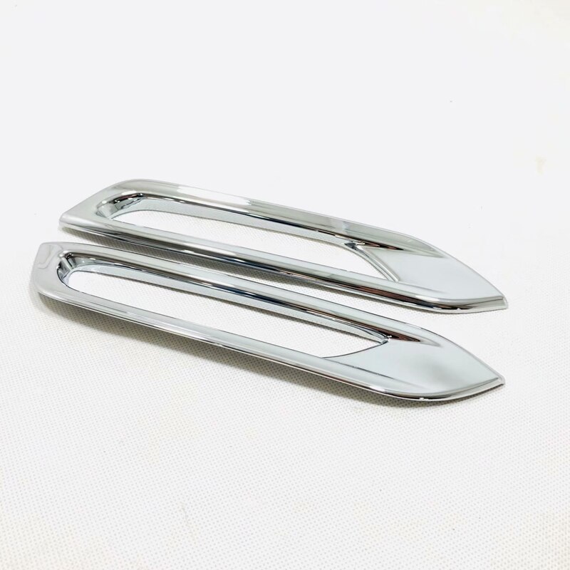 Chrome For Nissan Qashqai J11 Front Rear Fog Light Eyebrow Cover frame trim accessories: Rear