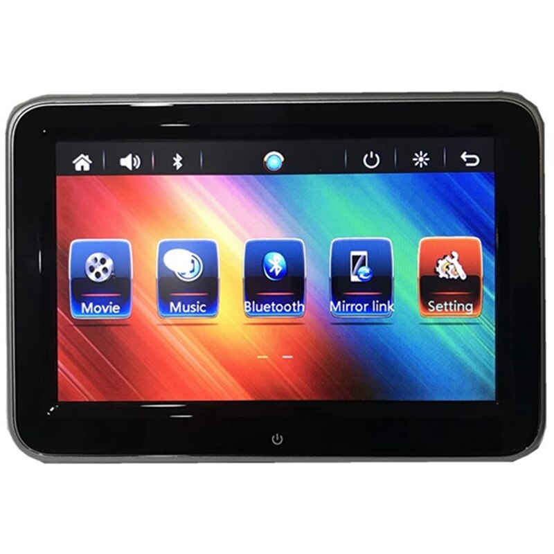 8 Inch Hd Car Headrest Monitor Dvd Video Player Usb/Sd/Fm Tft Lcd Digital Screen Press Button Game Remote Control Car Mp5 Play: Default Title
