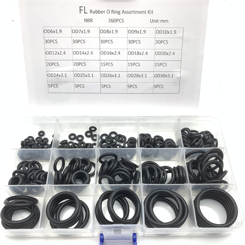 O Ring Gummi Silikon O Ring Dichtung nbr vmq fkm Dichtung O-Ring Nitril Unter Bein scheibe Gummi Oring einstellen Sortiment Bausatz einstellen Kasten Dichtung sring: Durcheinander
