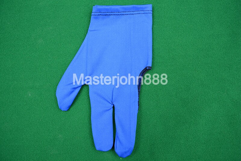 6 stücke Schwimmbad Billard Snooker Handschuh Schütze 3-Finger Handschuh Schwarz/verrotten: Blau