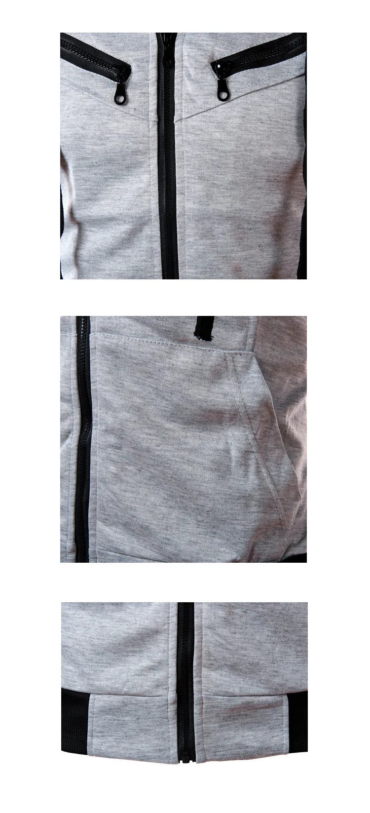 Men's Sleeveless Hoodies Casual Zipper Hooded Sweatshirt Men Bodybuilding Tank Top Sporting Shirt Waistcoat Vest