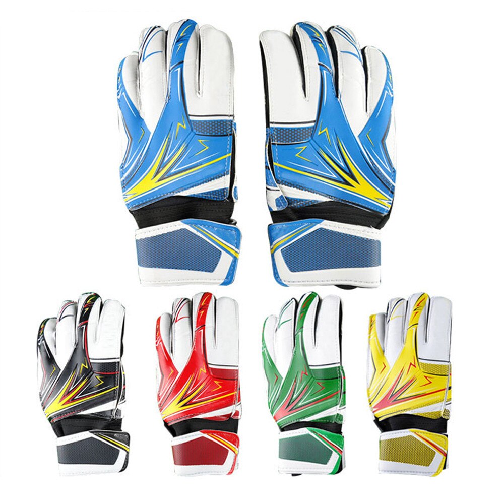 Futebol futebol goleiro luvas látex equipamentos de proteção com dedo proteção espessada látex futebol luvas: Default Title