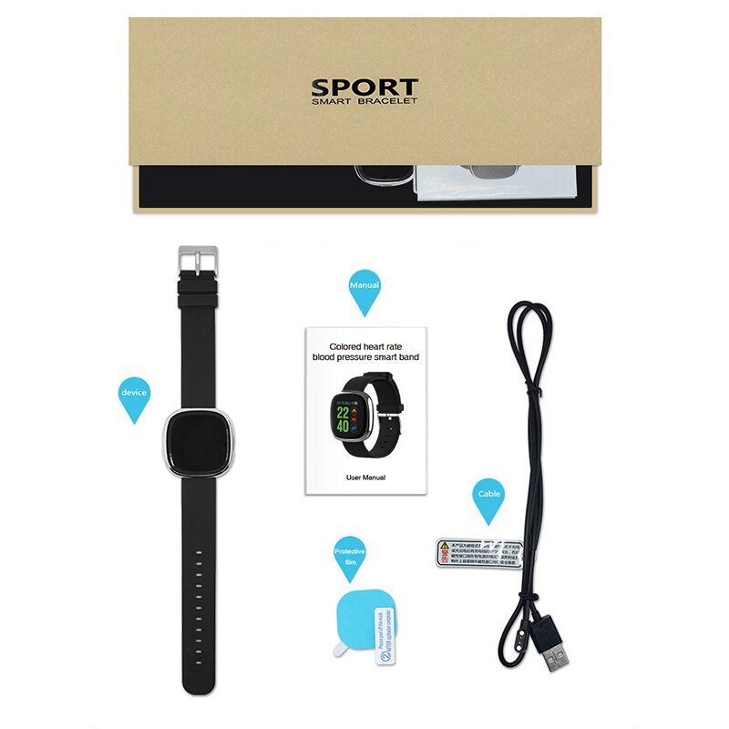 Smart Band Watch P2 Blood Pressure Heart Rate Monitor Smart Bracelet Pedometer Sleep Fitness Tracker for sport