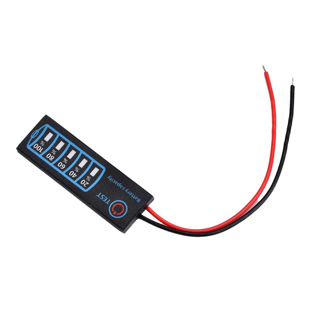 Lithium-Batterie-Füllstandsanzeige, Lipo Li-Ion, universelle Batteriekapazitätsplatine, DC 7–55 V/5 V–30 V, LED-Spannungsanzeigemodul: Lila