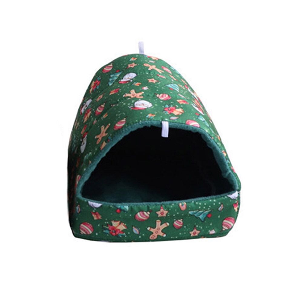 Hamster Huis Cavia Kleine Dier Slapen Bed Winter Warm Mat Nest Pluche Hamster Huis Cave Kleine Huisdieren Levert: D / 18x18cm