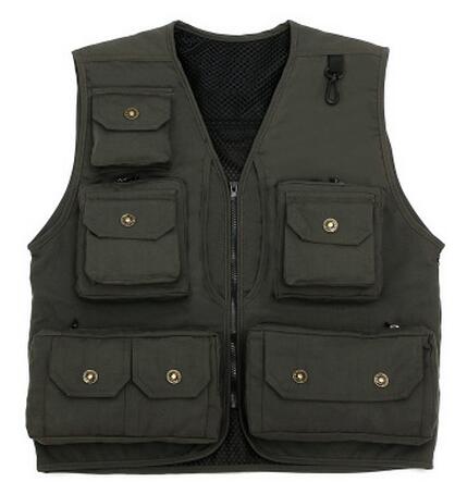 Vest med flere lommer, vest, fotograf instruktør, reporter, udendørsarbejder, reklamer, fiskeri, herre, #39: Xxl