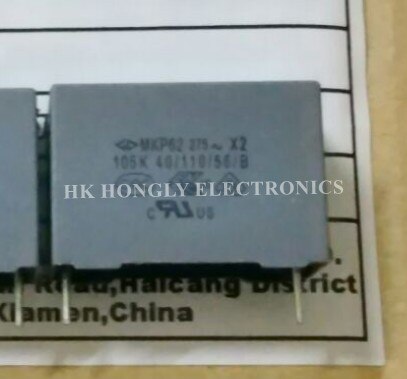 30PCS MKP62 275V X2 224K 105K 225K 0.22UF 1UF 2.2UF 275VAC P=22.5mm Film Capacitor