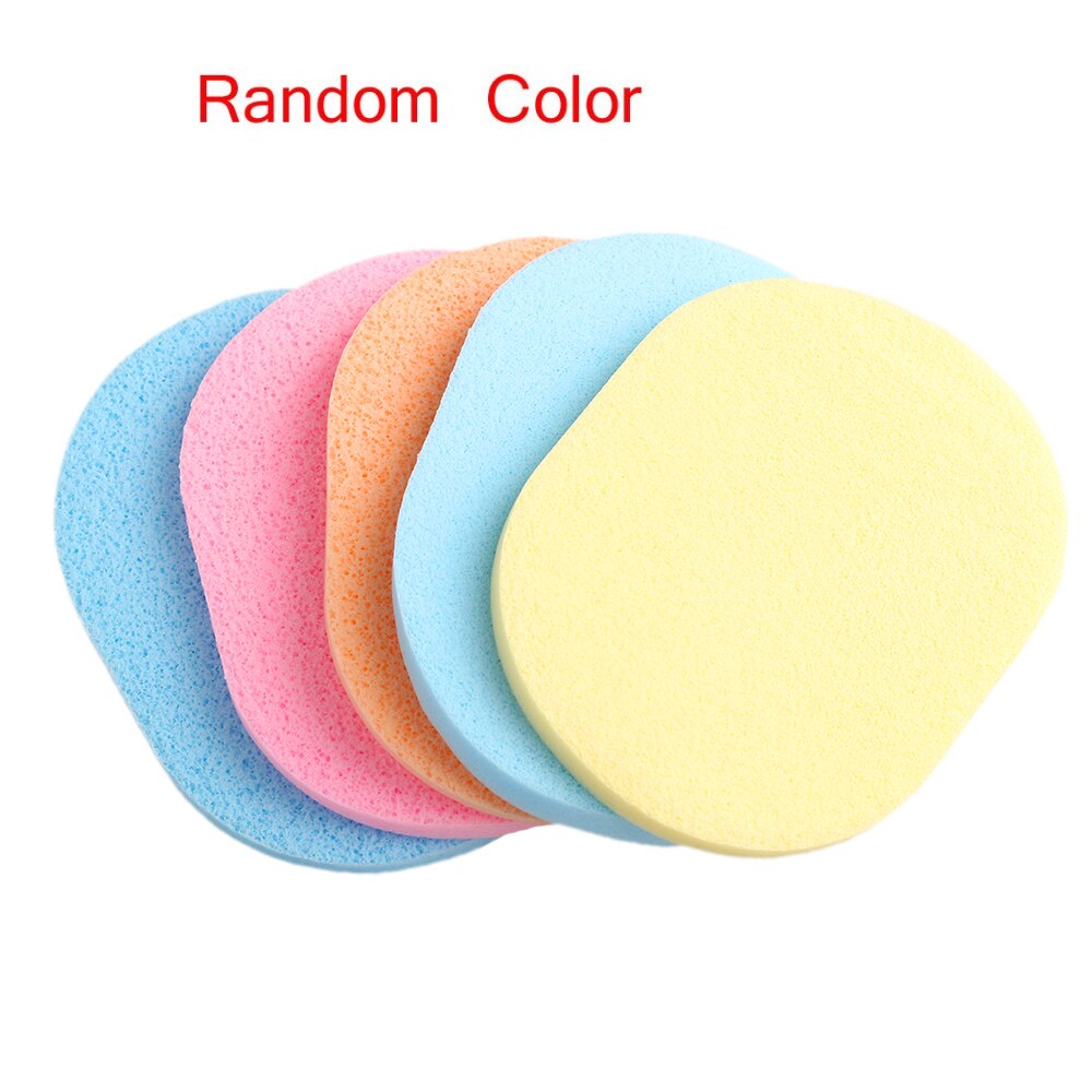 Esponja suave de 5 piezas para limpieza Facial, almohadilla de limpieza , exfoliante de Color aleatorio, herramienta cosmética: Random Color