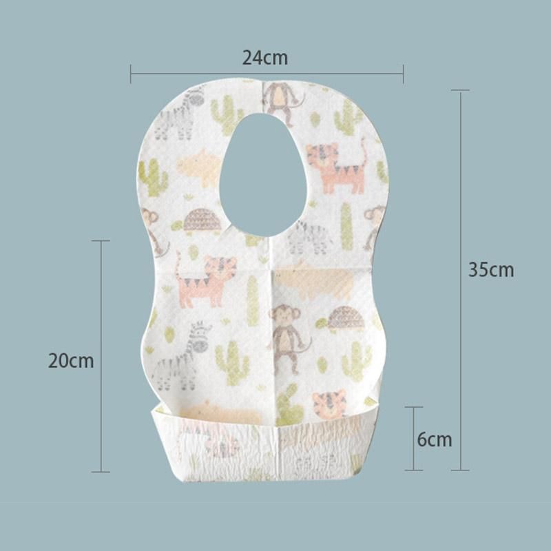 Bavoirs jetables imperméables pour bébés, 10 pièces