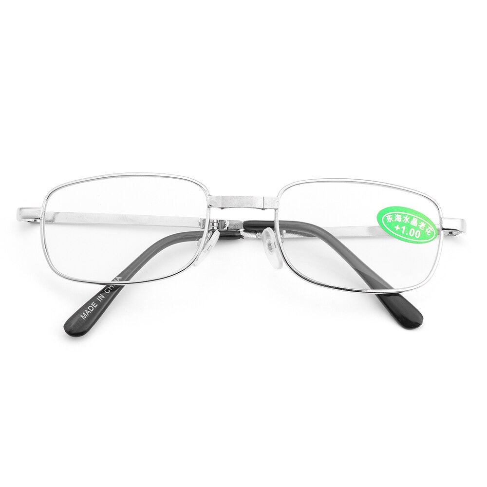 Gafas de lectura plegables Unisex, lentes magnéticas sin montura, ultraligeras, con caja, para el cuidado de la visión + 1,0 ~ 4,0, 1 par