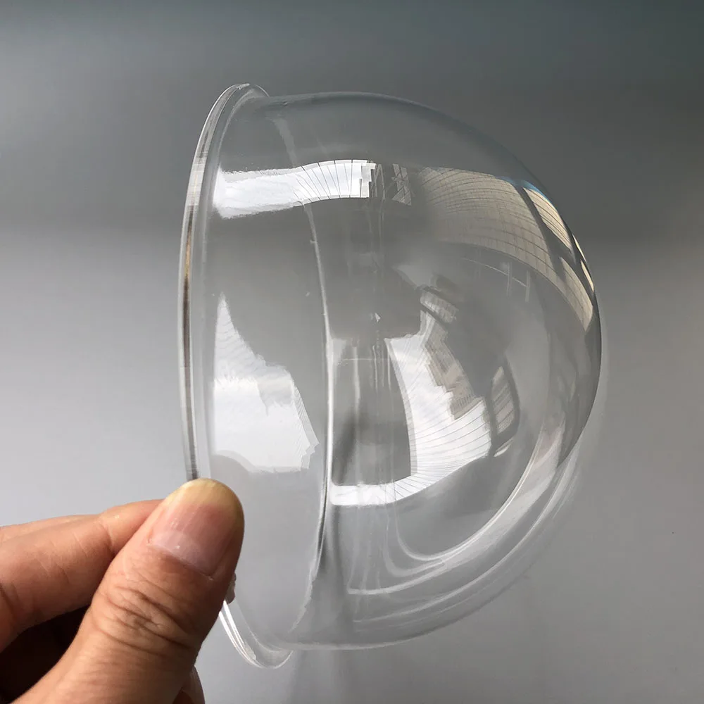 Verhoogde 154X90Mm 6 Inch Monitor Halfrond Transparant Acryl Sferische Cover Ptz Dome Camera Glas Shell Met Flens