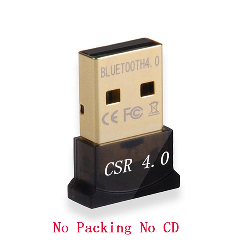 Bezprzewodowy adapter USB Bluetooth 4.0 wtyczka Bluetooth odbiornik muzyczny Adaptador nadajnik Bluetooth na PC: A nie Packing CD