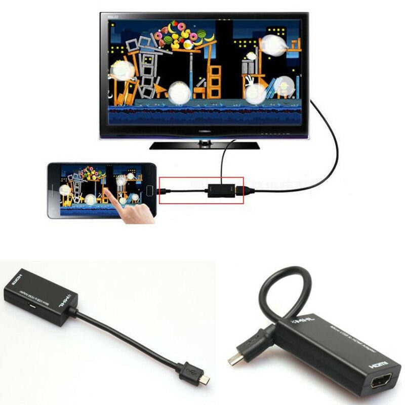 Mini Micro USB 2.0 MHL To HDMI 1080P TV Adapter Cable For Samsung Galaxy