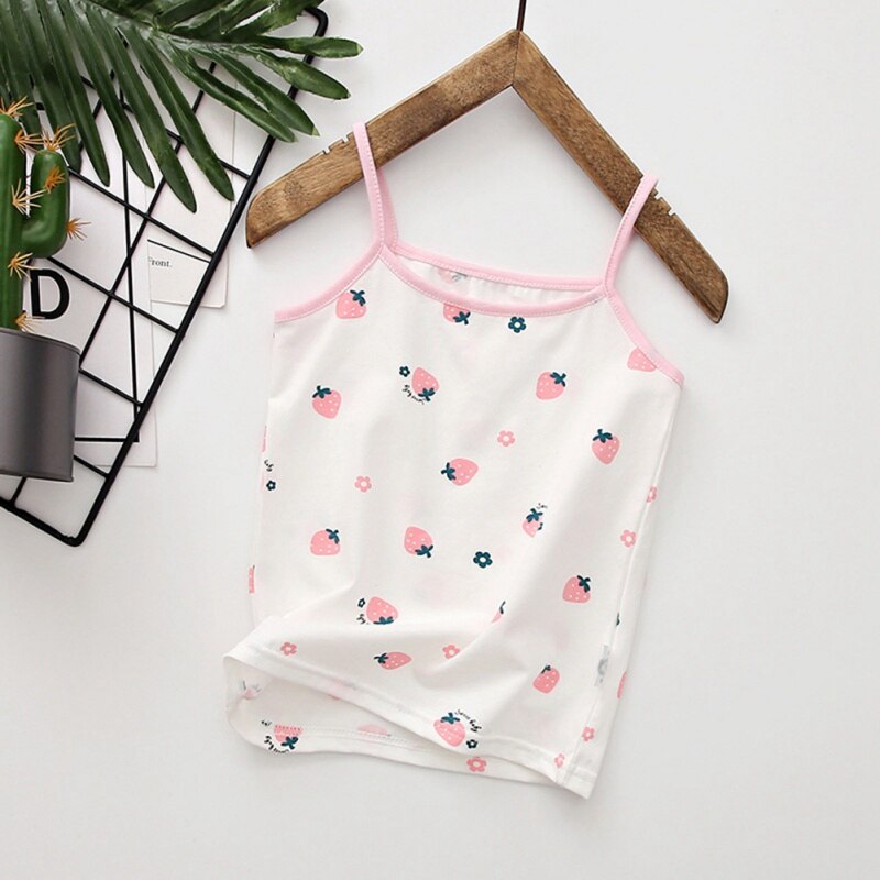 Summer baby girls sleeveless tanks vests kids cotton lace floral clothes baby girls children's clothing tops