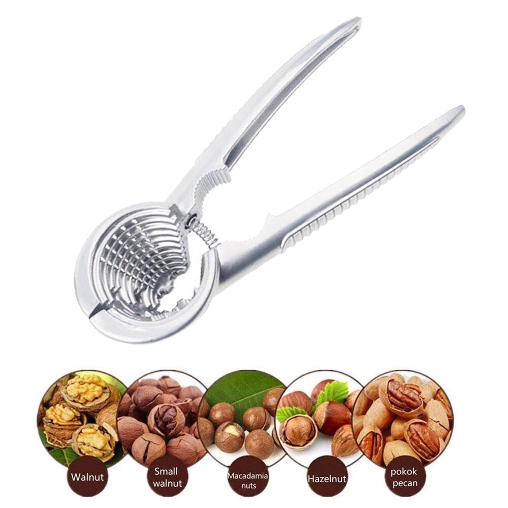 Alloy Nutcracker for Nuts Sheller Crack Almond Walnut Pecan Hazelnut Filbert Nut Kitchen Nut Sheller Crack Filbert Plier