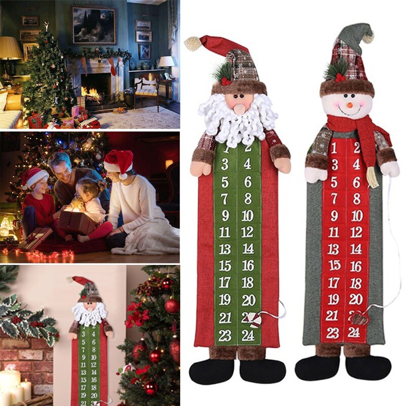 Calendar Hanging Christmas Calendar Exquisite Create Cloth Celebration Children Winter Christmas Year Party Supplies Office