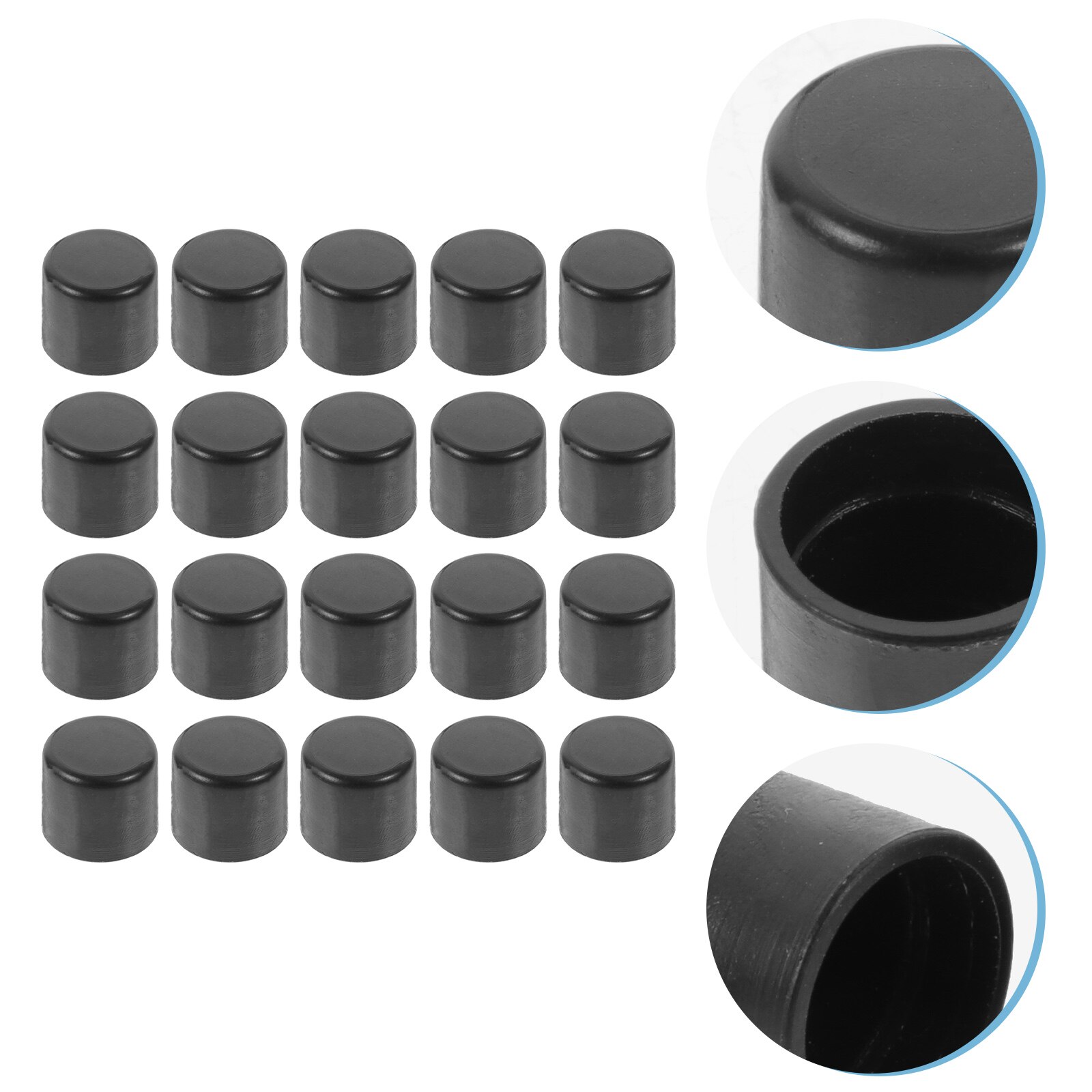 20PCS Plastic Foosball Table Rod Universal End Caps Replacement Covers
