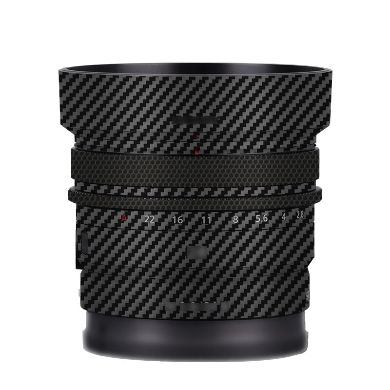 24 2.8g / FE24 F2.8G obiektyw winylowa tablica naścienna skórki Wrap pokrywa dla SONY FE 24mm f/2.8G (SEL24F28G) obiektyw Premium naklejka: Carbon Fiber Black