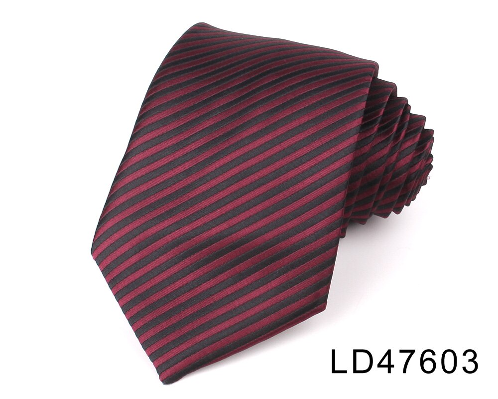 Corbatas delgadas a rayas para hombre y mujer, corbata de trajes informales de Color sólido, corbata para boda, negocios, de novio: LD47603